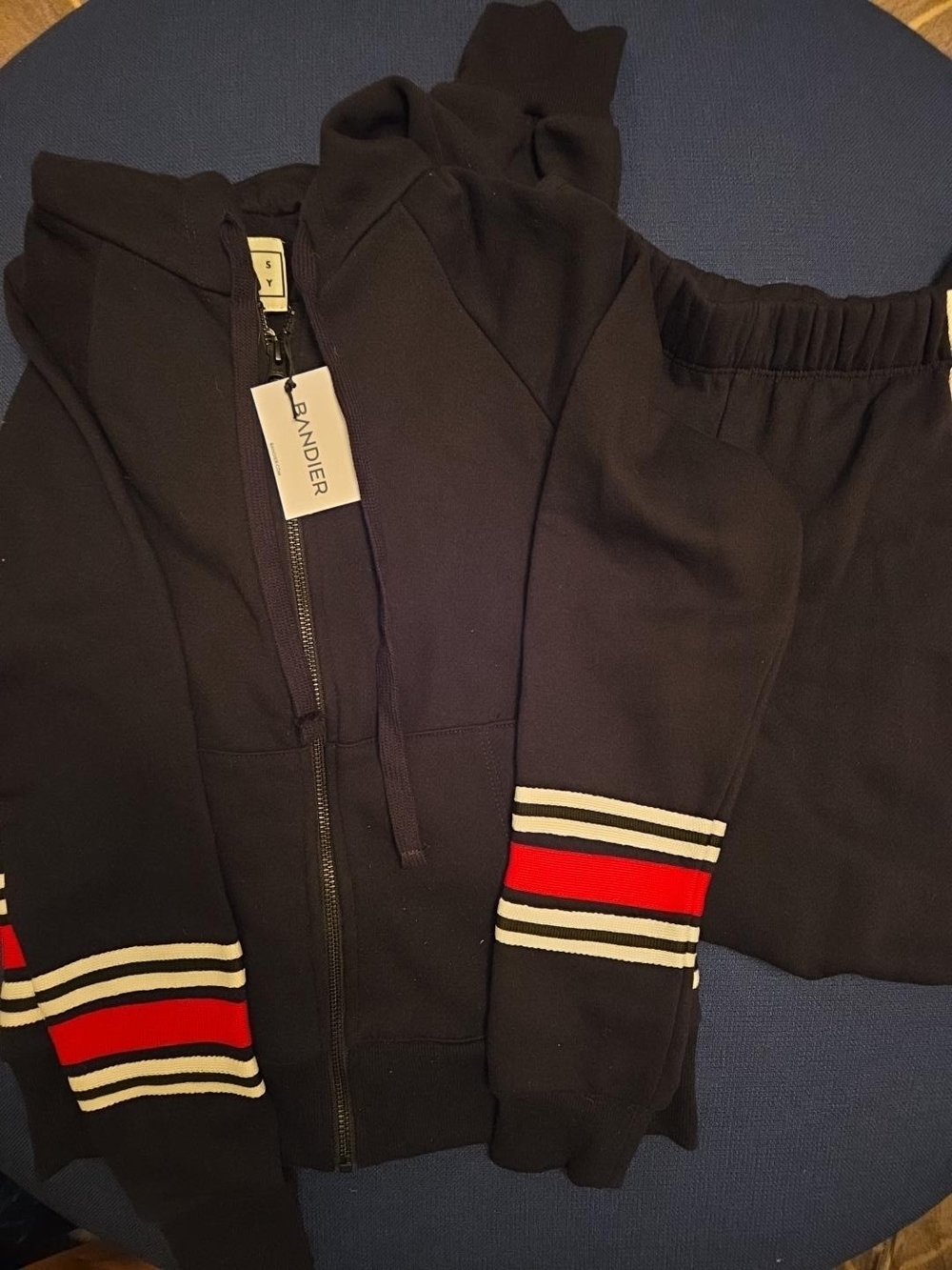 WESLEY Fordham Tracksuit Set Zip Hoodie & Sweatpants XXS NWT/NWOT